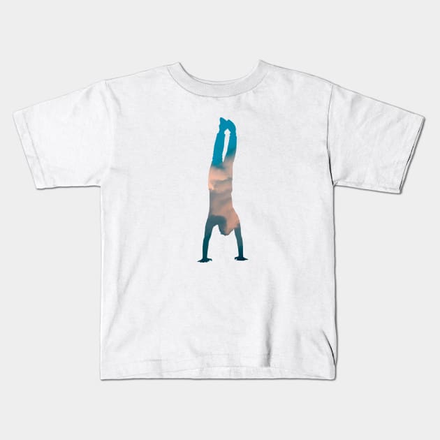 HANDSTAND & SKY - calisthenics skills collection Kids T-Shirt by Thom ^_^